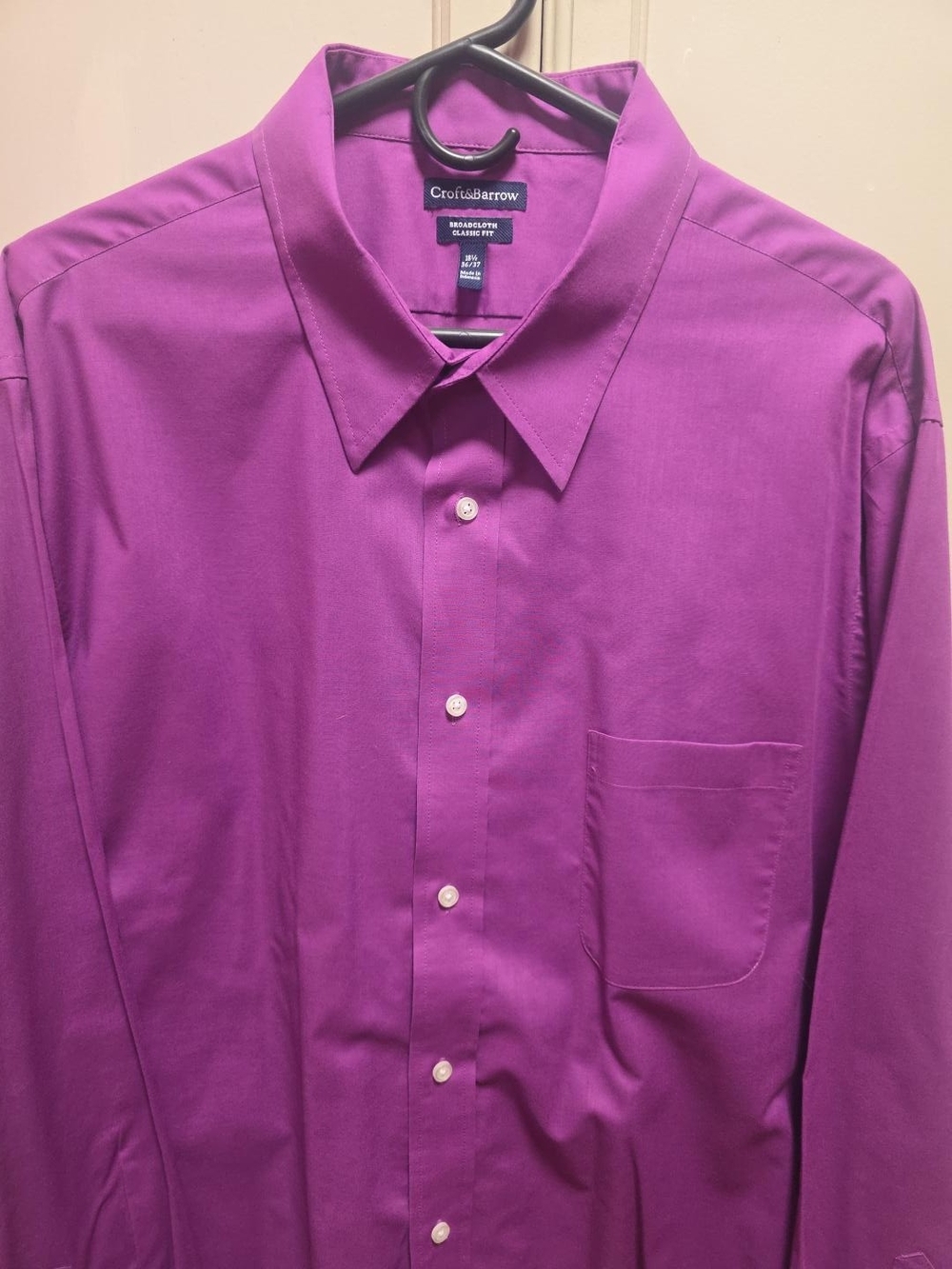 Croft & barrow Men's Bright Purple Dress Shirt